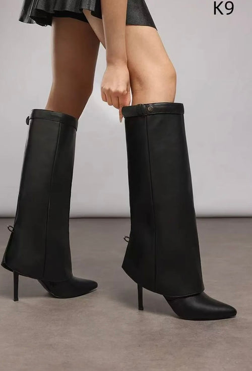 Stivale Risvolto Rock