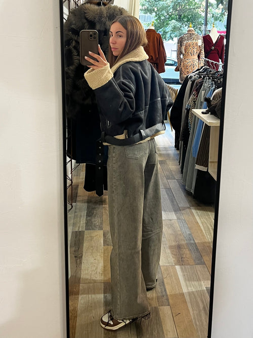 Montone oversize nero Amsterdam