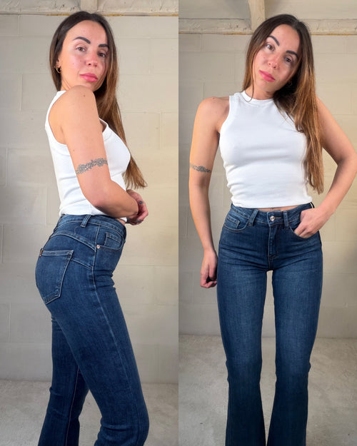 Denim 7/8 push up a zampetta -5kg