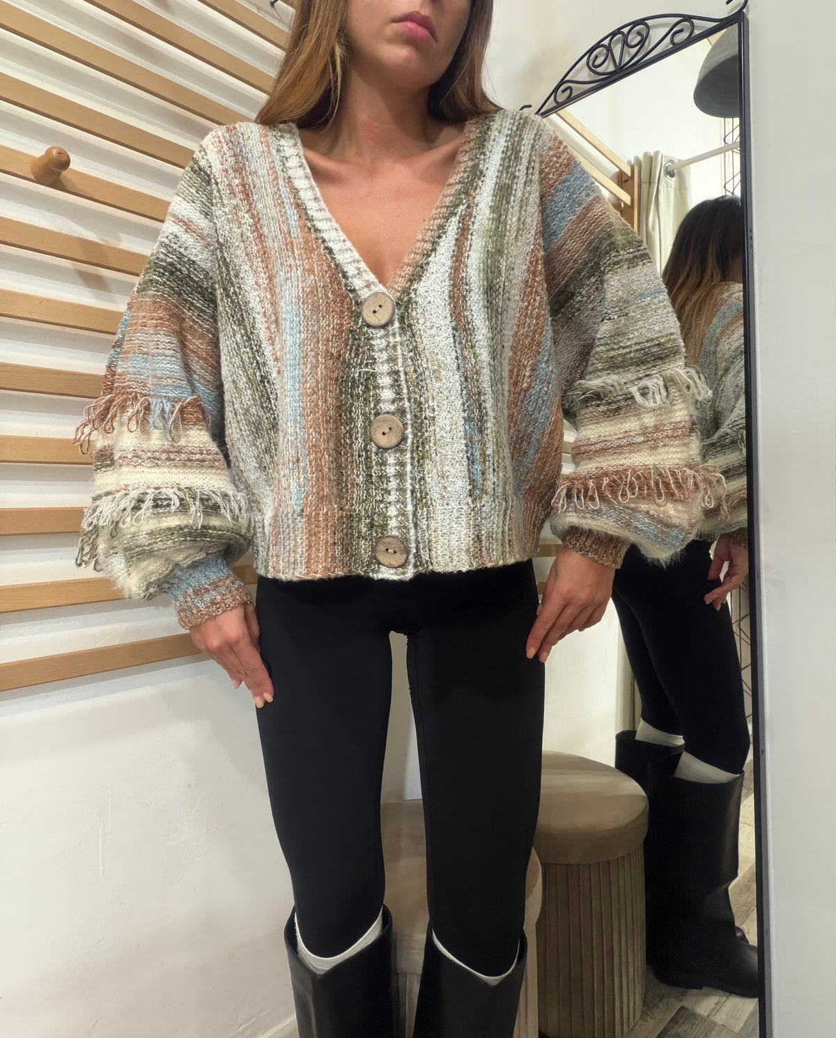 Cardigan Multicolor Marrakech verde