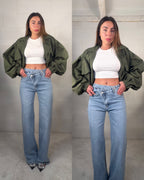 Denim chiusura laterale