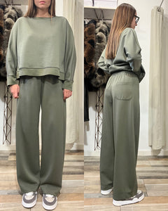 Completo tuta Baggy in neoprene verde militare