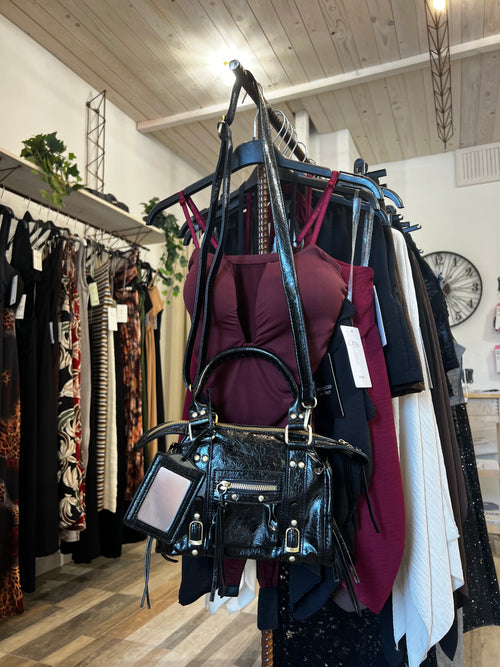 Bale mini bag con tracolla nera (15x22cm)