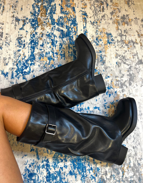 Stivale Biker Mammut con risvolto nero