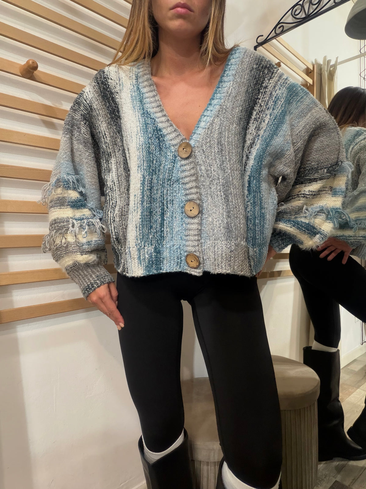 Cardigan Multicolor Marrakech azzurro