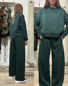 Completo tuta Baggy in neoprene verde bosco