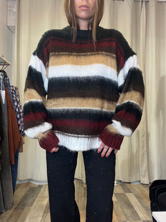 Pullover Lux inserto senape