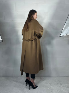 Cappotto over top quality HAND MADE 48% lana cammello