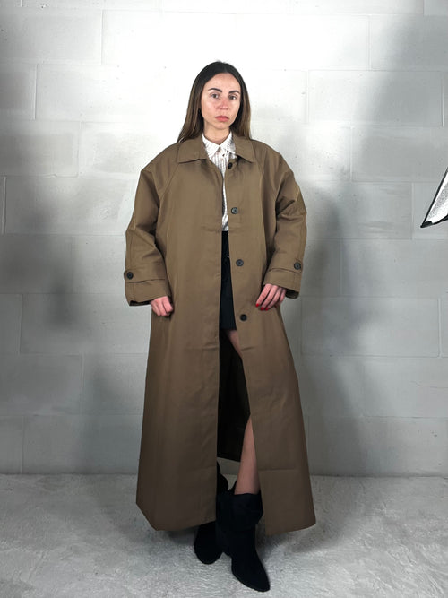 Maxi trench Liverpool color tabacco
