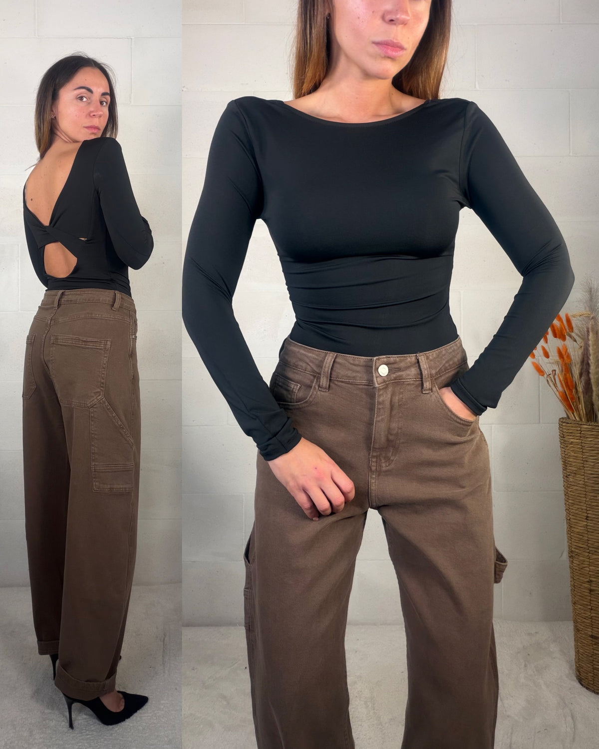 Body cut-out sul retro nero