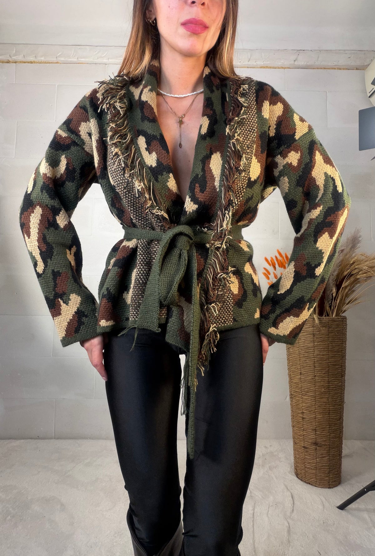 Cardigan mimetico