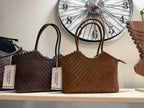 Borsa intrecciata Canarie camel