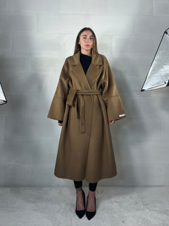 Cappotto over top quality HAND MADE 48% lana cammello