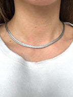 Collana spigata argentata