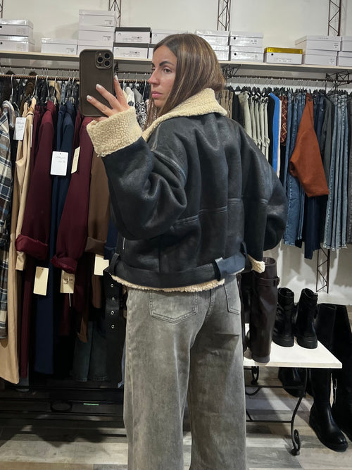 Montone oversize nero Amsterdam