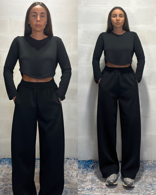 Pantalone della tuta neoprene nero