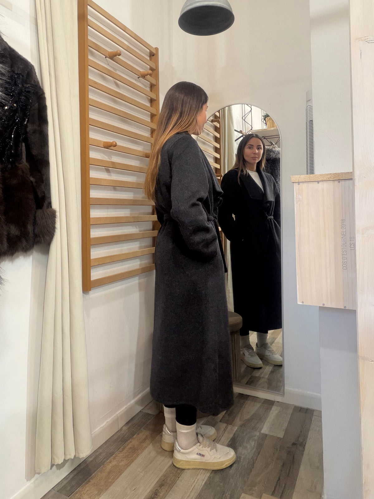 Cappotto in 70% lana Hand made nero