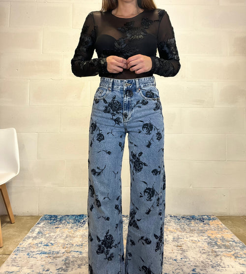 Denim a palazzo Chloe