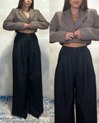 Pantalone con pence neri