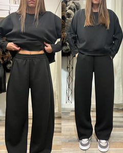 Completo tuta Baggy in neoprene nero