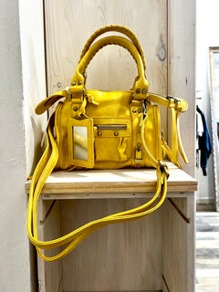 Bale mini bag con tracolla gialla (15x22cm)