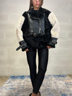 Ecopelliccia fatta a chiodo Corea