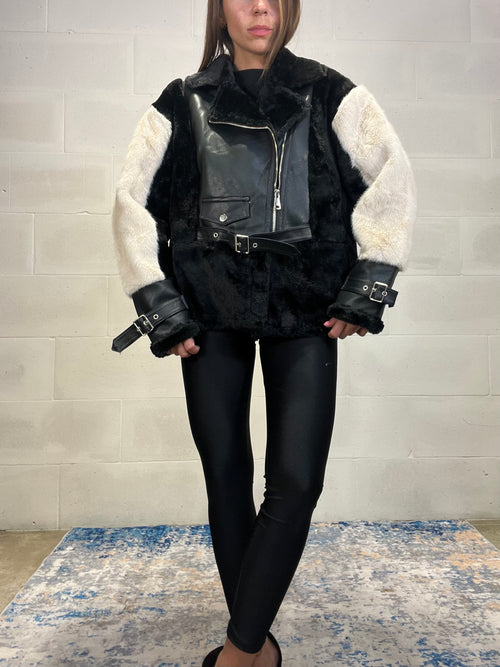 Ecopelliccia fatta a chiodo Corea