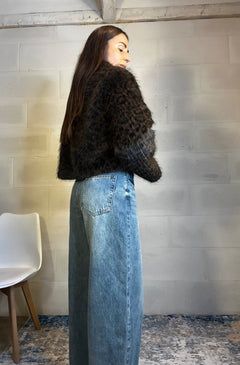 Ecofour animalier testa di moro con zip