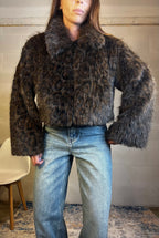 Ecofour animalier testa di moro con zip