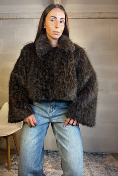 Ecofour animalier testa di moro con zip