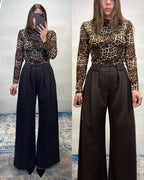 Pantalone con pence Inverno 25/26 marrone