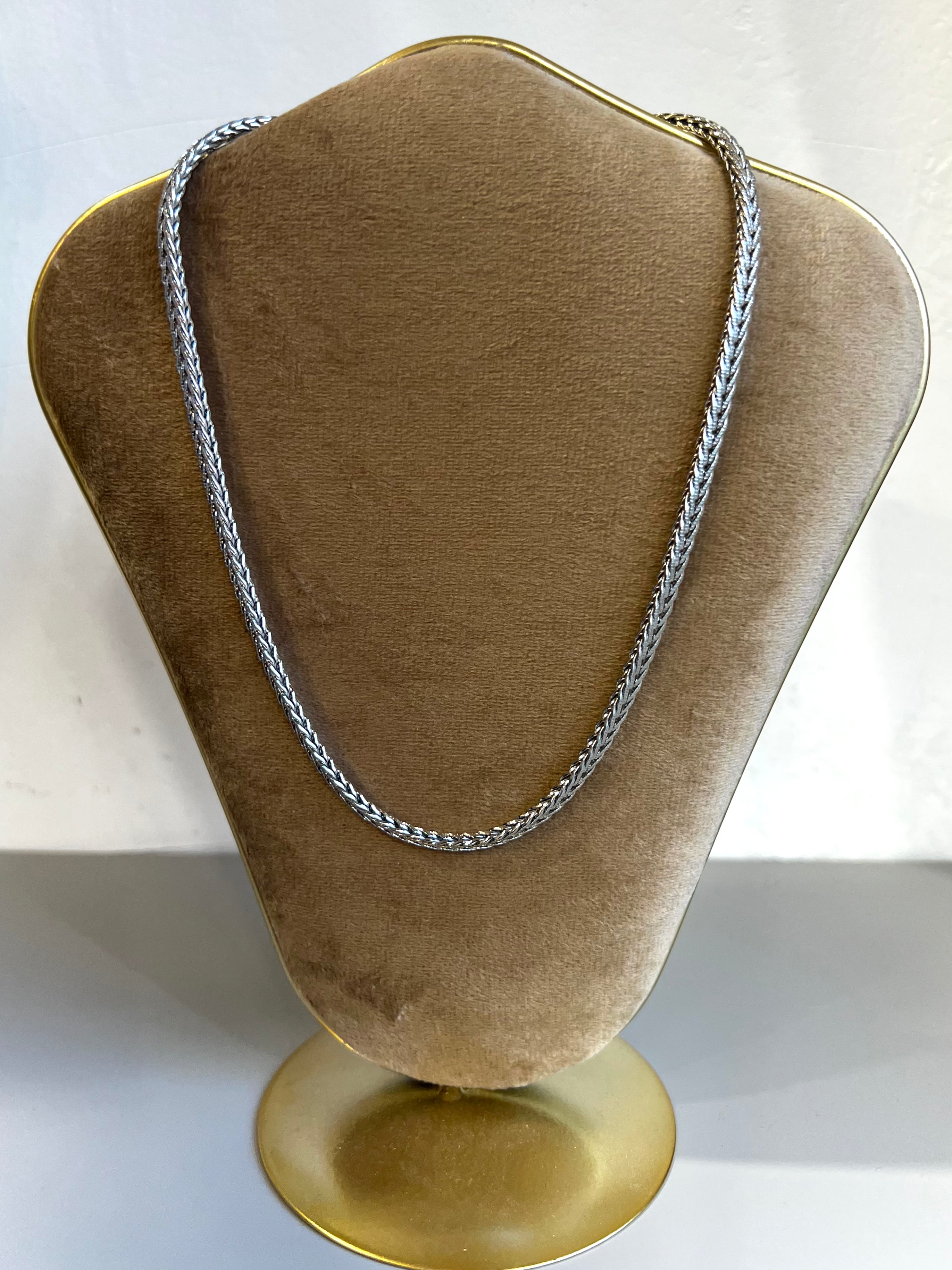 Collana spigata argentata