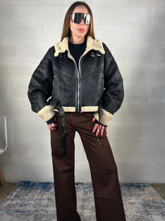 Montone oversize nero Amsterdam