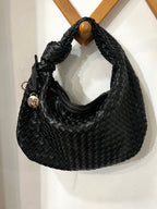 Borsa MIDI intrecciata ecopelle martellata