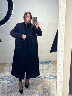 Maxi cappotto over taglio maschile