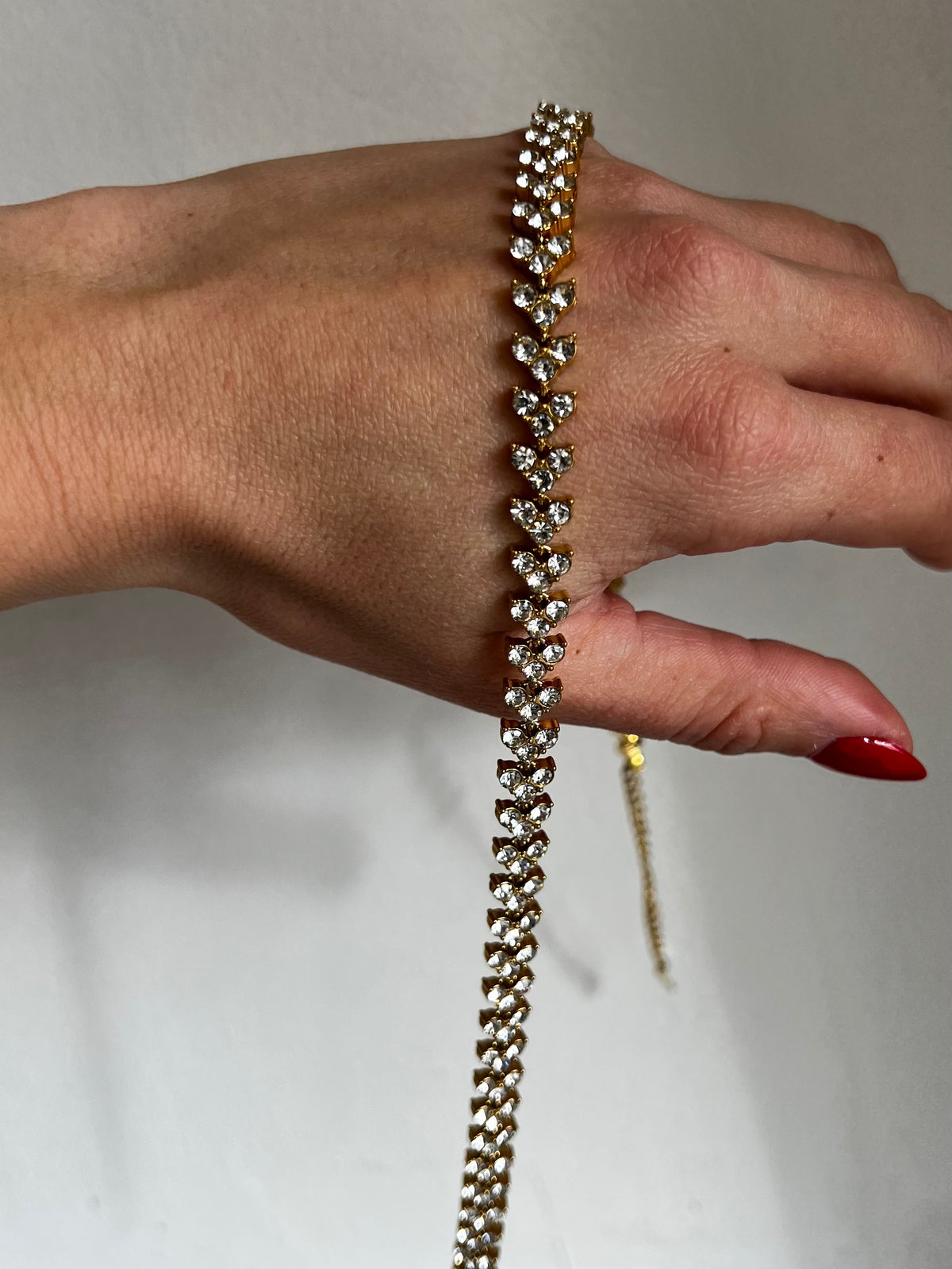 Collana Best Crystal a base dorata