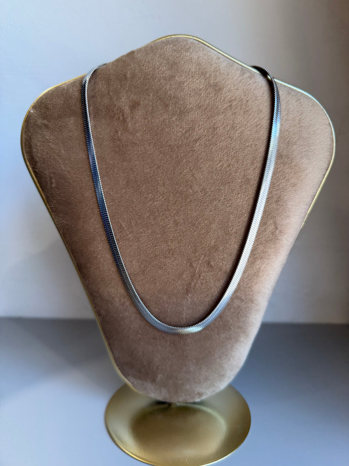 Collana Snake argentata
