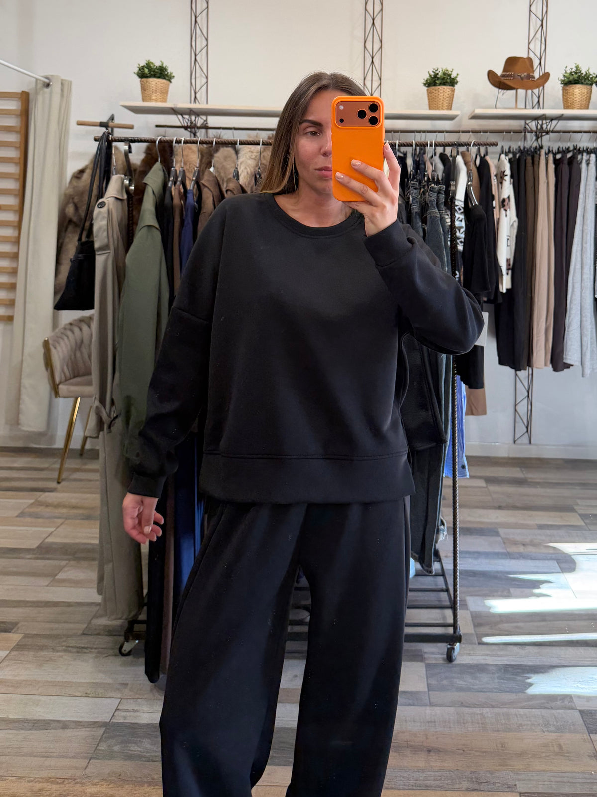 Completo tuta baggy in neoprene nero