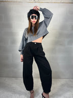 Fascia elastica in ecopelliccia nera