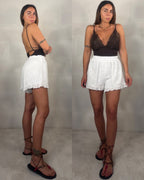 Short in sangallo bianco Luna