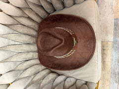 Cappello western marrone