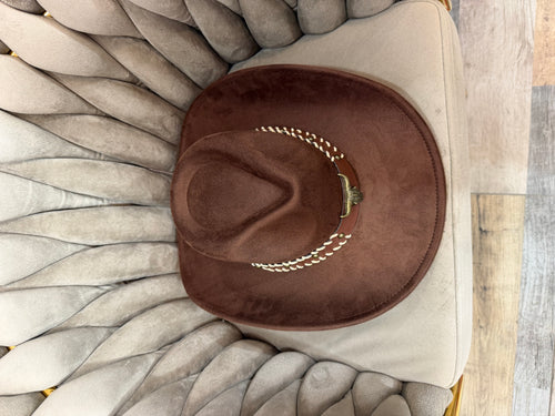 Cappello western marrone