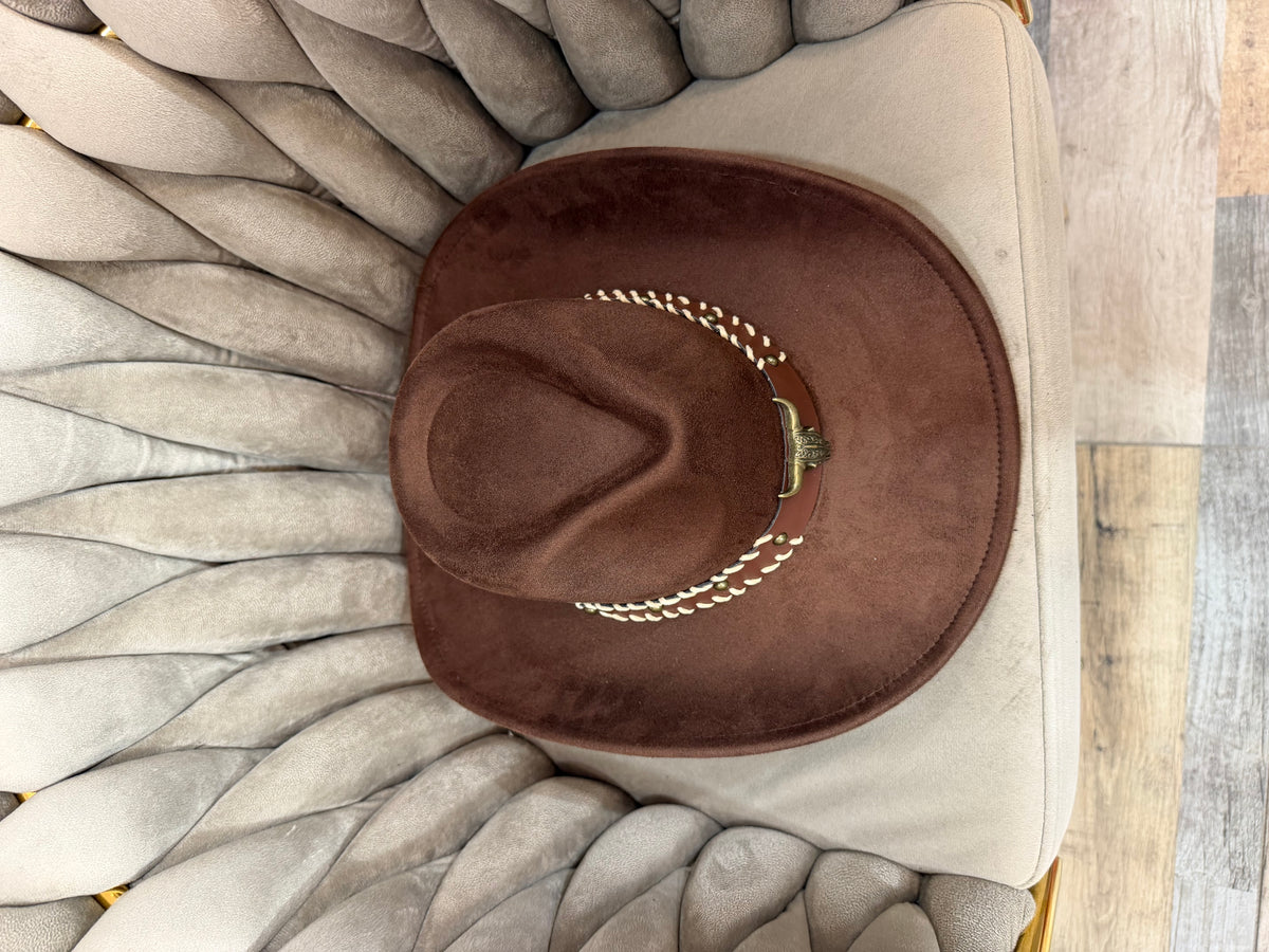 Cappello western marrone