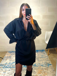 Dress bordi in pizzo nero