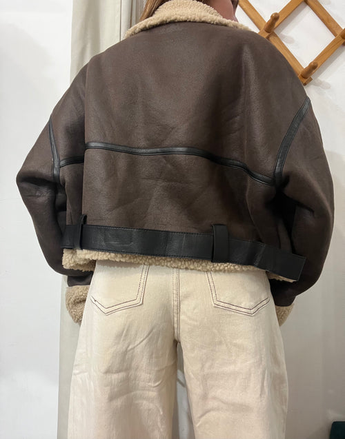 Montone oversize marrone Amsterdam