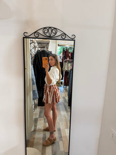Short L’Avana striato mattone