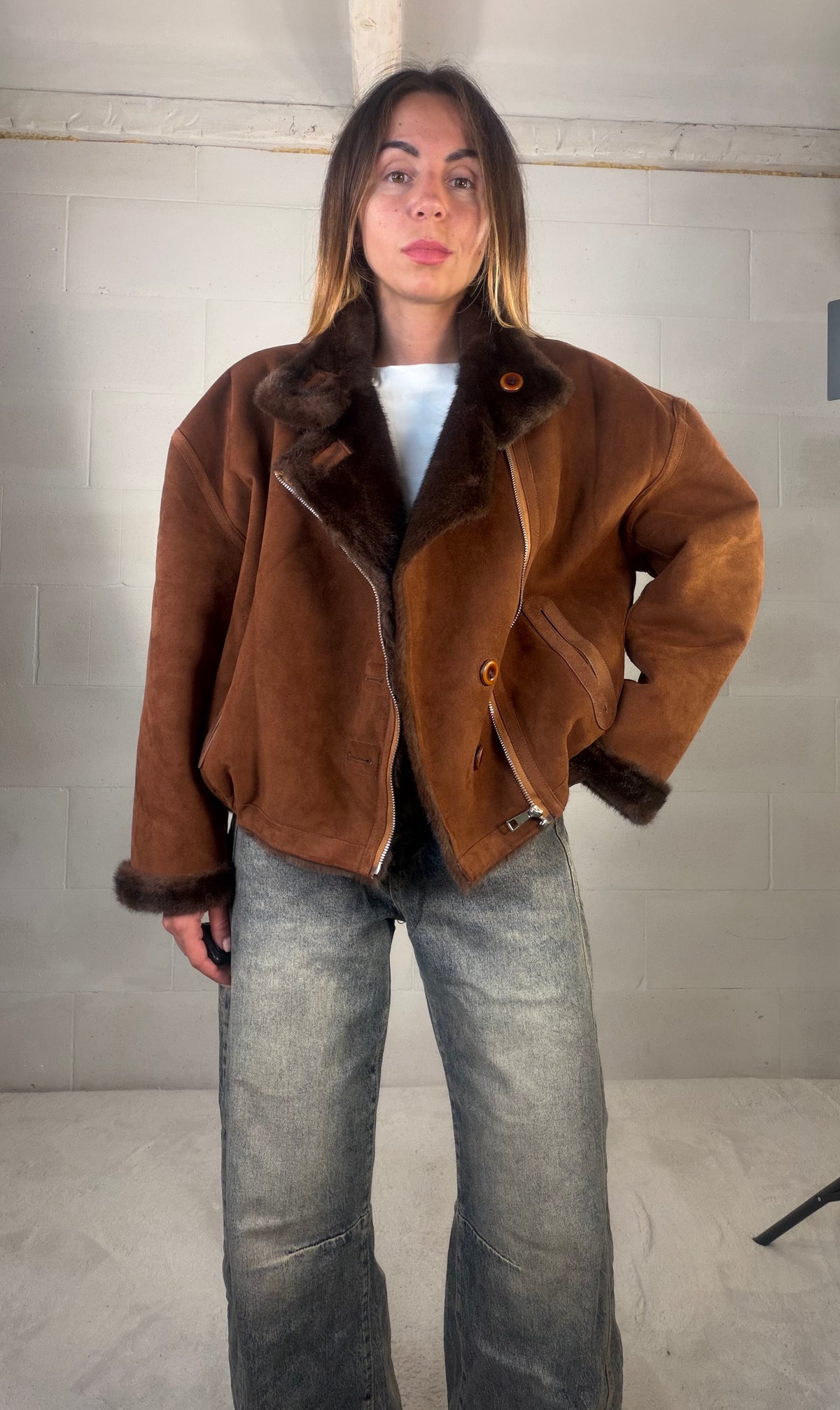 Bomber Montone/ecofour Dallas double face