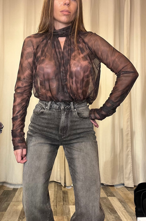 Body velato animalier