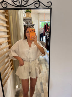 Short Butterfly beige