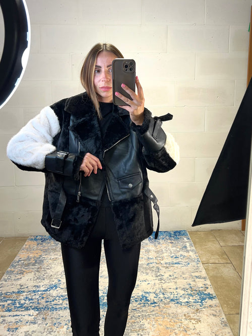 Ecopelliccia fatta a chiodo Corea